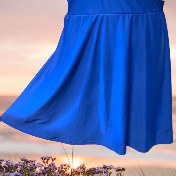 Torrid Blue Active Wireless Scoop Back One Piece Swimsuit Size 2 2XL NWT - Picture 5 of 12